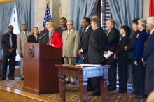 Dr. Apple Motlow State Community College President Speaks to Press